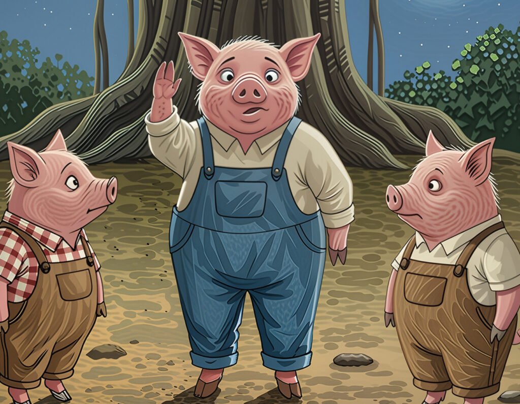 The Three Pigs and the Strong House