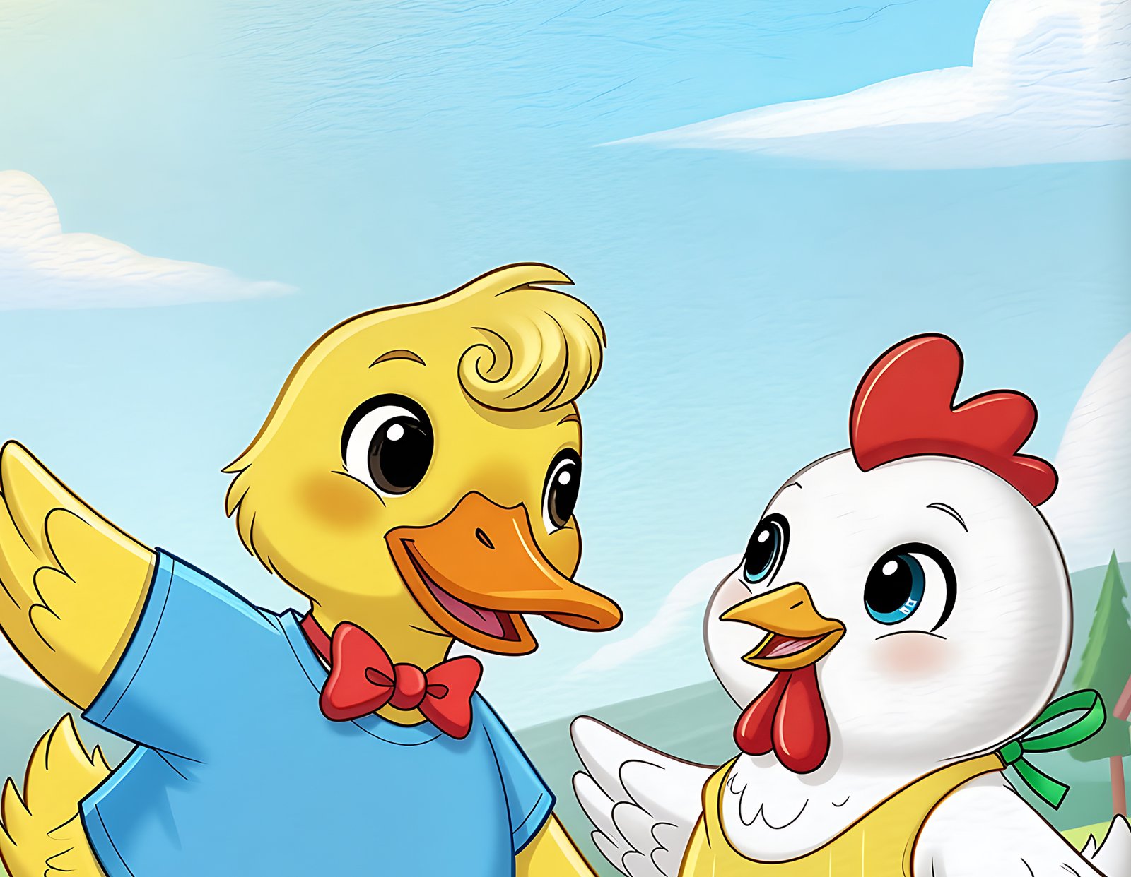 The Best of Friends in the Big Barnyard